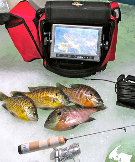Using an underwater camera to catch more fish