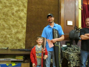 Pictured are Tanner & Lucas Dixon of Anthon IA.  Tanner won this H&R Pardner Pump shotgun in the special youth drawing.  Tanner said, “I can’t wait to get home and try it out!”