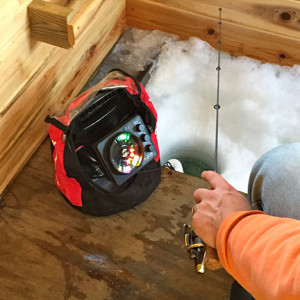 The Vexilar FL-28 (pictured here) and the FL-22 let us know what was happening beneath the ice.