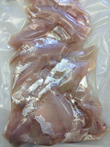 Fillets vacuum sealed and ready.